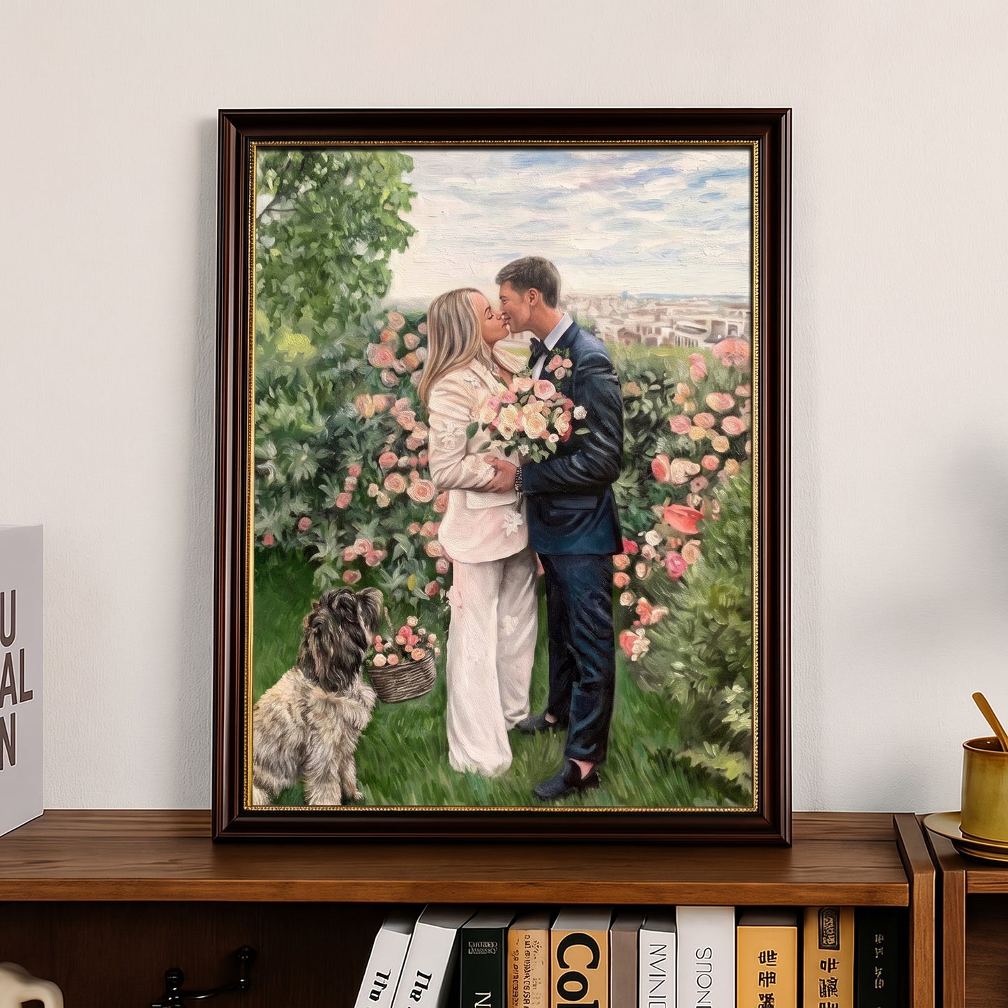 Personalized Anniversary Oil Painting on Canvas